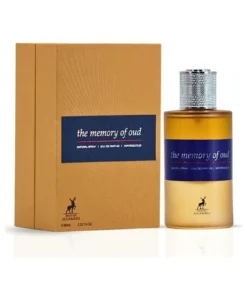 Maison Alhambra The Memory Of Oud 60 ml, flacon și cutie, pe fundal alb