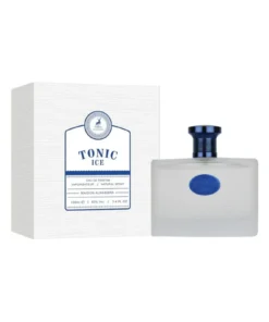 Maison Alhambra Tonic Ice 100 ml, flacon și cutie, pe fundal alb