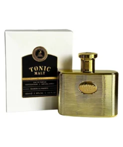 Maison Alhambra Tonic Malt 100 ml, flacon și cutie, pe fundal alb