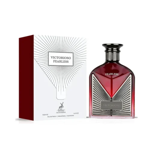 Maison Alhambra Victorioso Fearless Eau de Parfum 100 ml – flacon și cutie