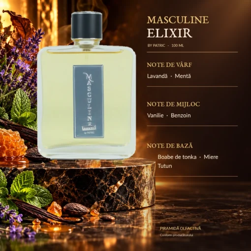 Masculine Elixir By Patric – apă de parfum pentru bărbați, 100 ml - imagine 2