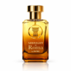 Parfum Midnight in Roma by PATRIC 100 ml, flacon din sticlă chihlimbar cu capac auriu și emblemă de coloană romană, pe fundal alb.