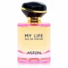 Flacon My Life Asten, apă de parfum pentru femei, 100 ml, pe fundal alb
