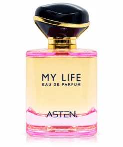 Flacon My Life Asten, apă de parfum pentru femei, 100 ml, pe fundal alb