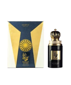 My Perfumes Hamdan The Hero 75 ml – flacon și cutie pe fundal alb