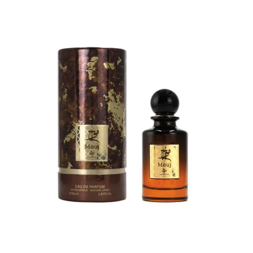 My Perfumes Mouj 85 ml – flacon și cutie pe fundal alb