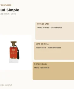 My Perfumes Oud Simple 100 ml – piramidă olfactivă