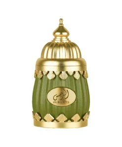 Flacon verde cu auriu Niche Emarati Al Narjis, apă de parfum pentru femei 100 ml