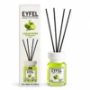 Odorizant de cameră Eyfel Lămâie verde (Lime) 120 ml, flacon cu bețișoare și ambalaj