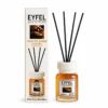 Odorizant de cameră Eyfel Lemn de Santal 120 ml, flacon cu bețișoare și ambalaj