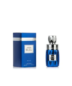 Rave Ambre Bleu 100 ml – flacon și cutie pe fundal alb