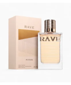Rave Au Soleil 100 ml – flacon și cutie pe fundal alb