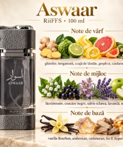 Riiffs Aswaar – flacon și piramidă olfactivă în română