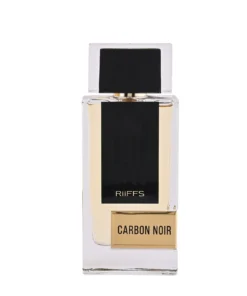 Flacon Riiffs Carbon Noir apă de parfum pentru bărbați 100 ml pe fundal alb