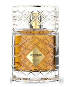 Riiffs Golden Elixir – flacon pe fundal alb