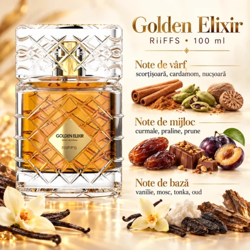 Riiffs Golden Elixir – piramida olfactivă în română