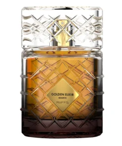 Riiffs Golden Elixir Reserve – flacon pe fundal alb