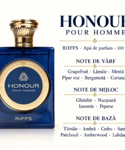Riiffs Honour Pour Homme 100 ml – flacon și piramida olfactivă în română