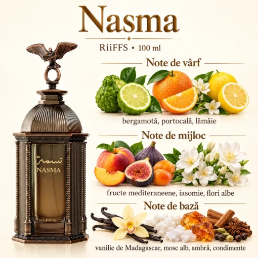 Riiffs Nasma – flacon și piramidă olfactivă în română