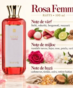 Riiffs Rosa Femme – flacon și piramidă olfactivă în română