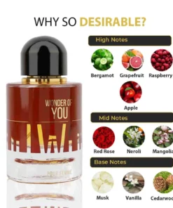 Riiffs Wonder Of You femei 100 ml – flacon și piramidă olfactivă