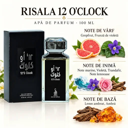 Risala 12 O'Clock 100 ml – piramidă olfactivă