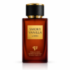 Parfum unisex Smoky Vanilla by PATRIC 100 ml, flacon maro-chihlimbar cu capac negru, detalii aurii și etichetă Smoky Vanilla.