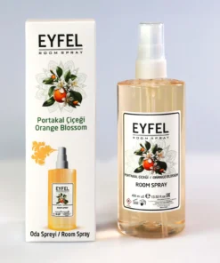 Spray de cameră Eyfel Flori de Portocal 400 ml – flacon cu pulverizator și cutie Portakal Çiçeği / Orange Blossom